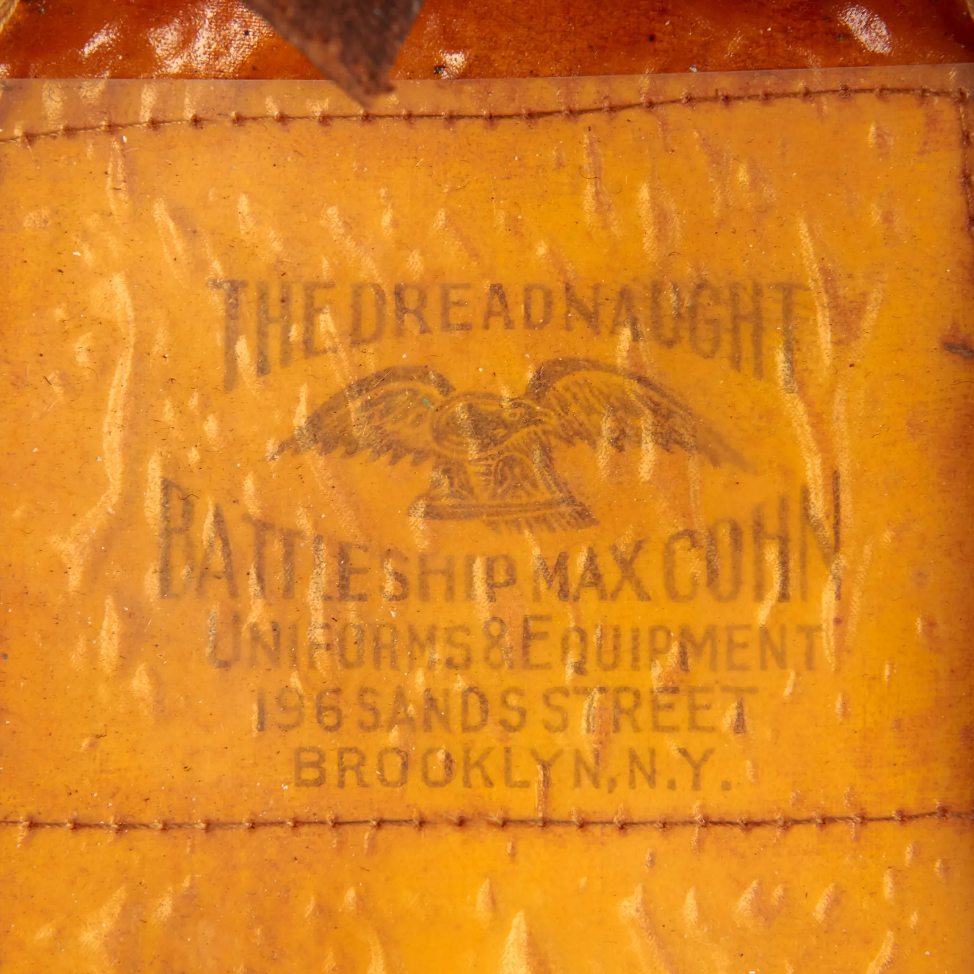 Original U.S. WWI Era Volunteer Life Saving Corps (USVLSC) Officer Visor Cap - The Dreadnaught Battleship by Max Cohn of Brooklyn