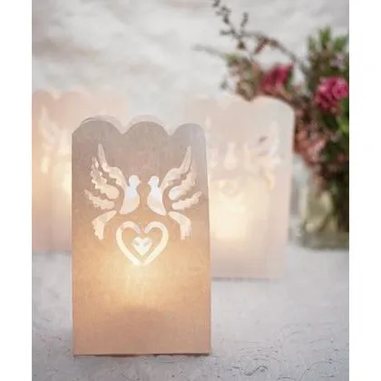 Paper Lantern Wedding Luminaries Decorations - Set of 12