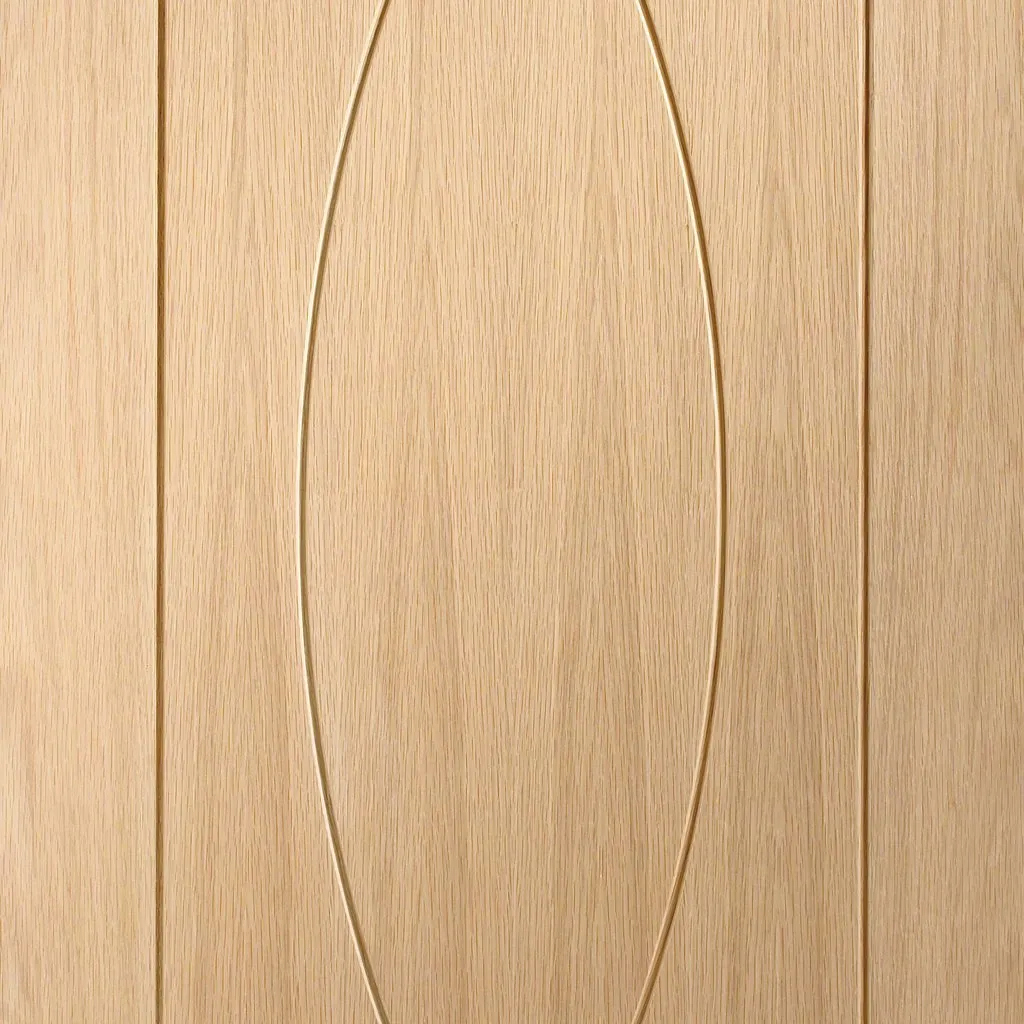 Pesaro Oak Veneer Staffetta Twin Telescopic Pocket Doors - Prefinished