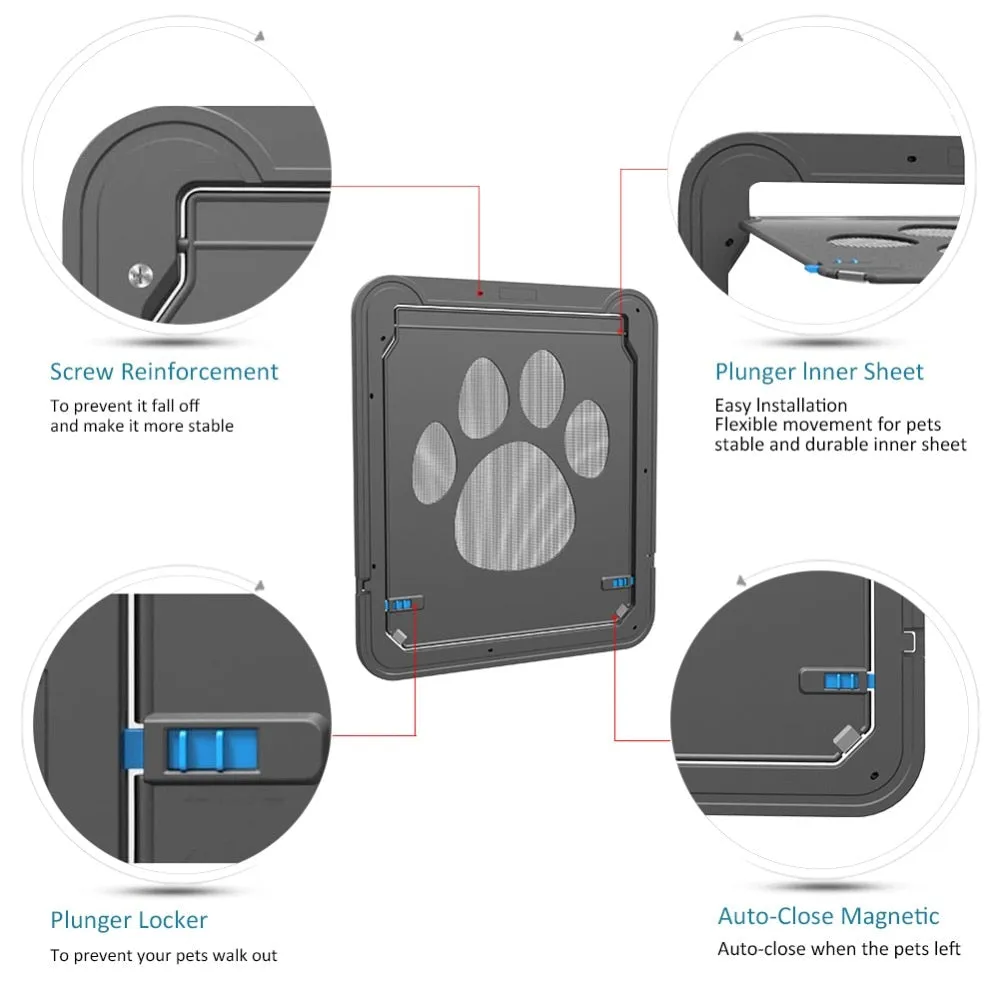 Pet Lockable Magnetic Screen Door