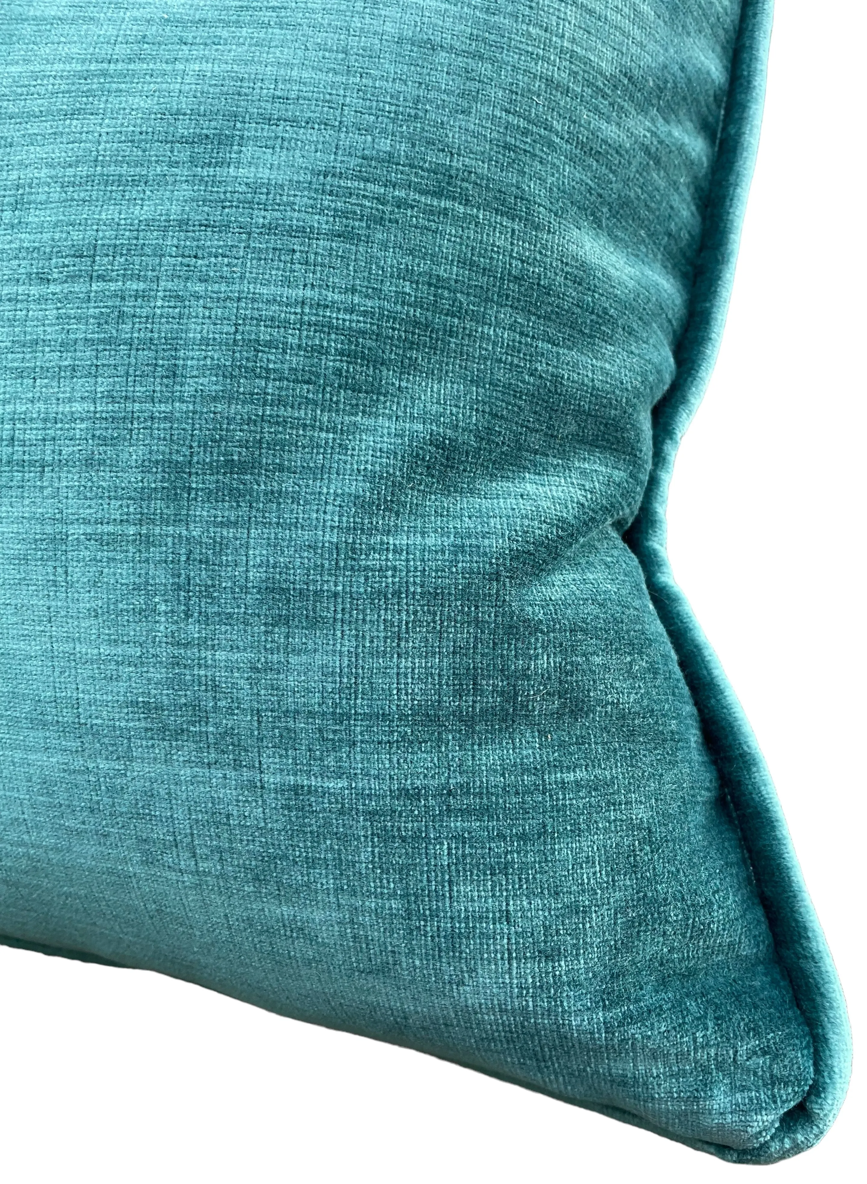 Petrol Blue Velvet Pillow Cover / Dark Turquoise Velvet Cushion Cover / ZIPPER Pillow Cover / Solid Velvet Pillow Cover