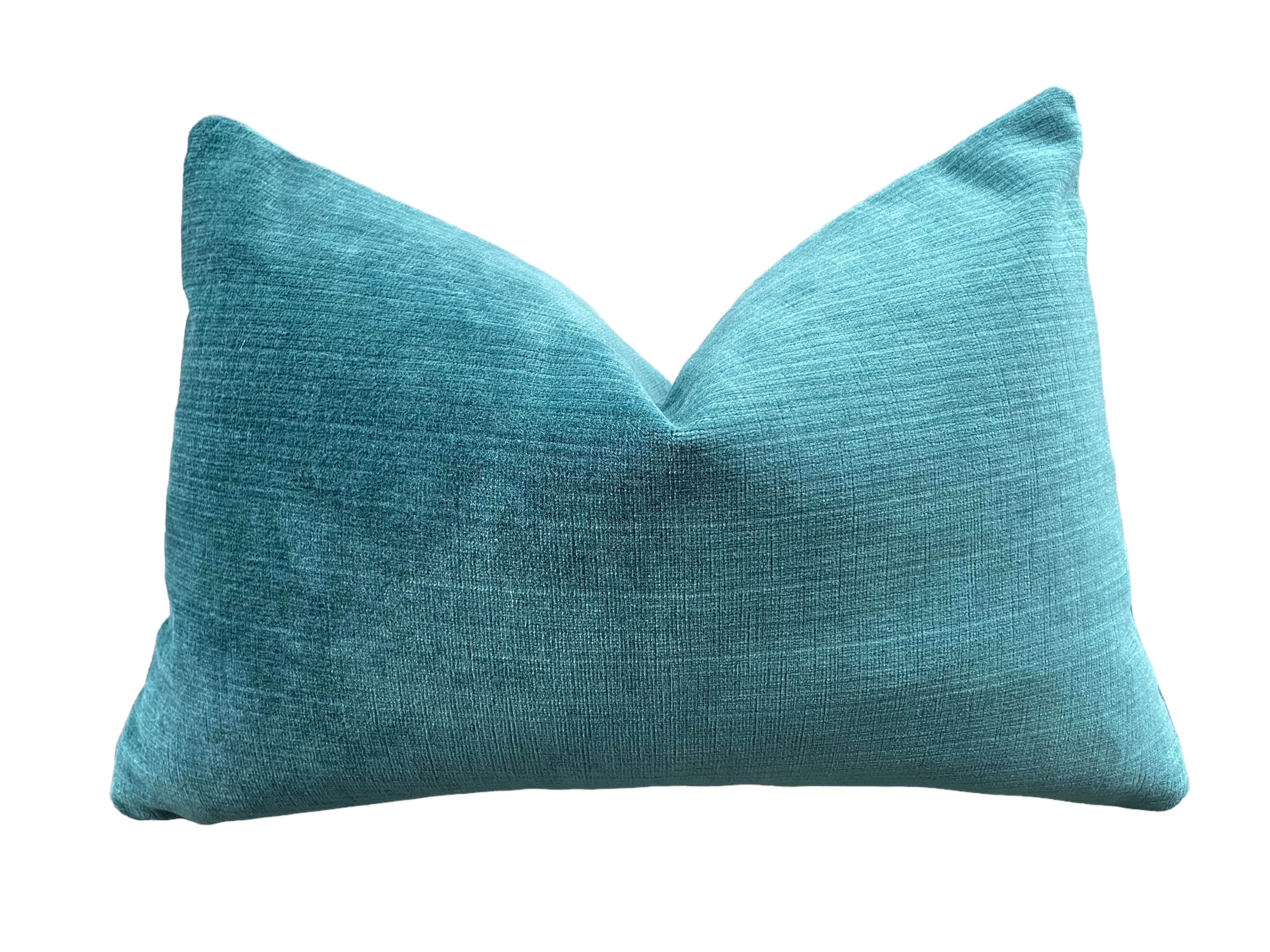 Petrol Blue Velvet Pillow Cover / Dark Turquoise Velvet Cushion Cover / ZIPPER Pillow Cover / Solid Velvet Pillow Cover