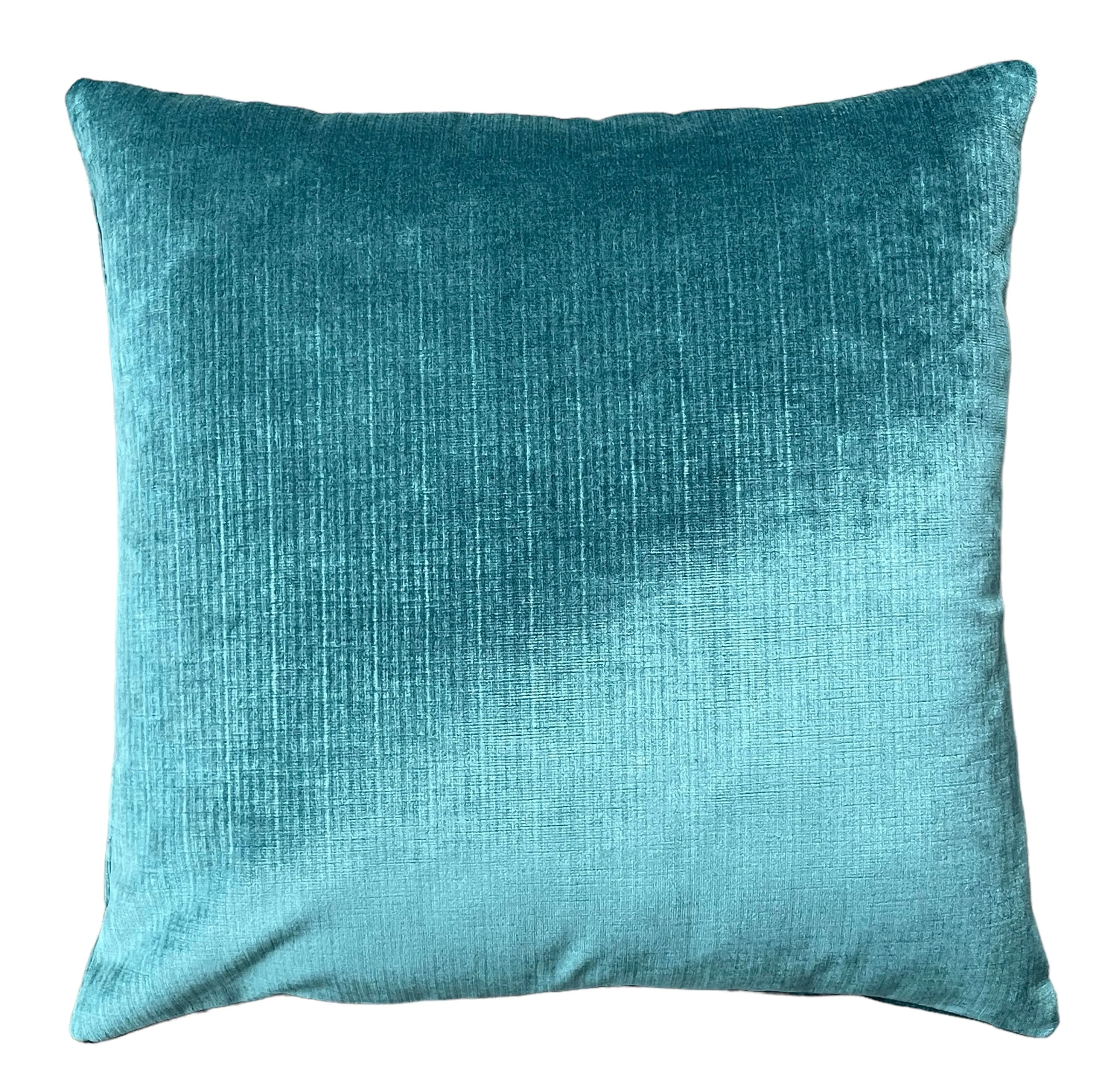 Petrol Blue Velvet Pillow Cover / Dark Turquoise Velvet Cushion Cover / ZIPPER Pillow Cover / Solid Velvet Pillow Cover