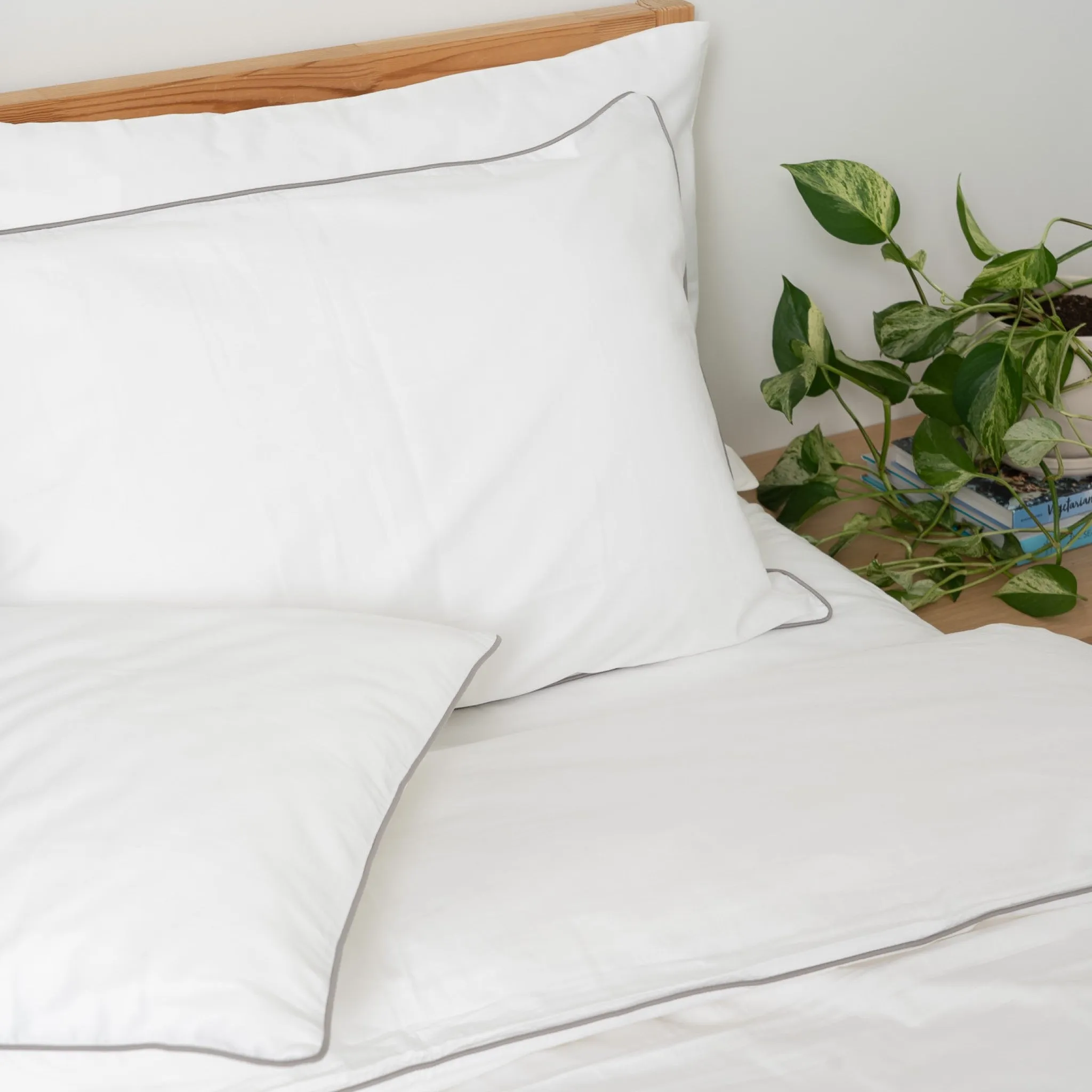 Piped Soft & Cozy Sateen Pillowcase Set