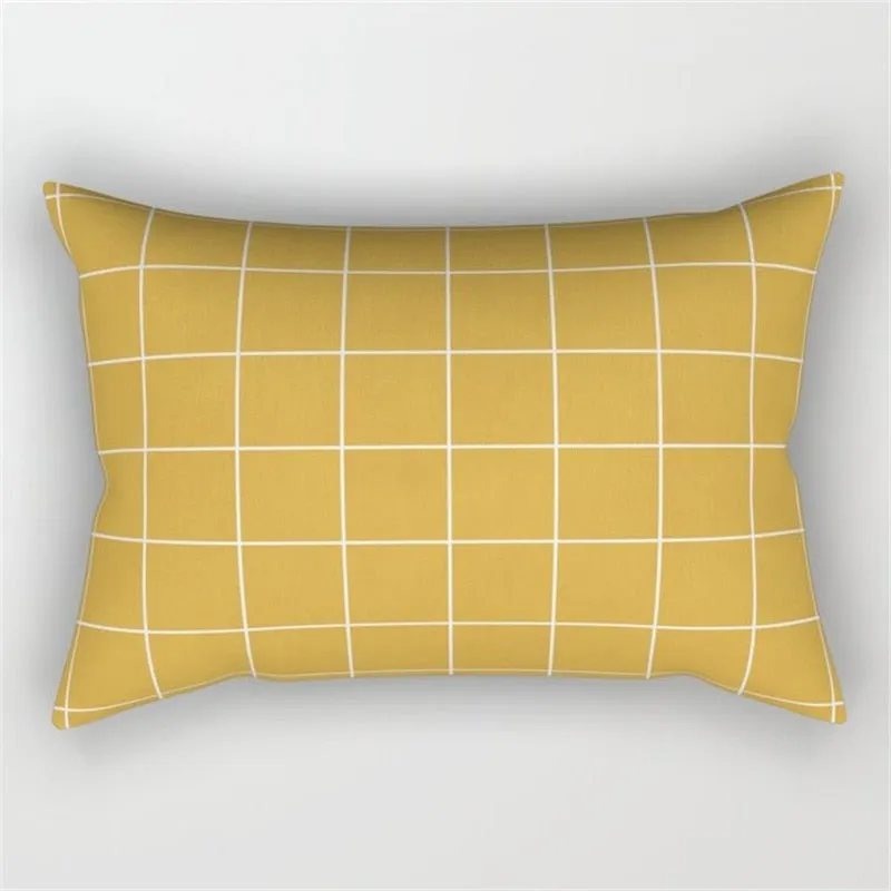 Plaid Pillowcase for Living Room Sofa