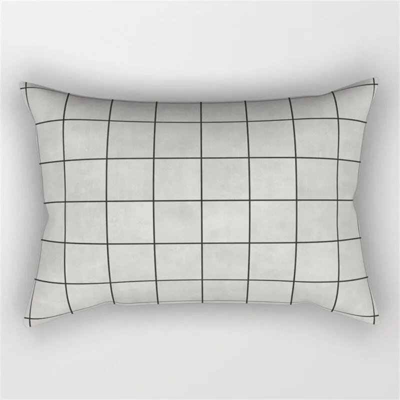 Plaid Pillowcase for Living Room Sofa