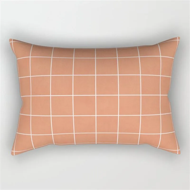 Plaid Pillowcase for Living Room Sofa