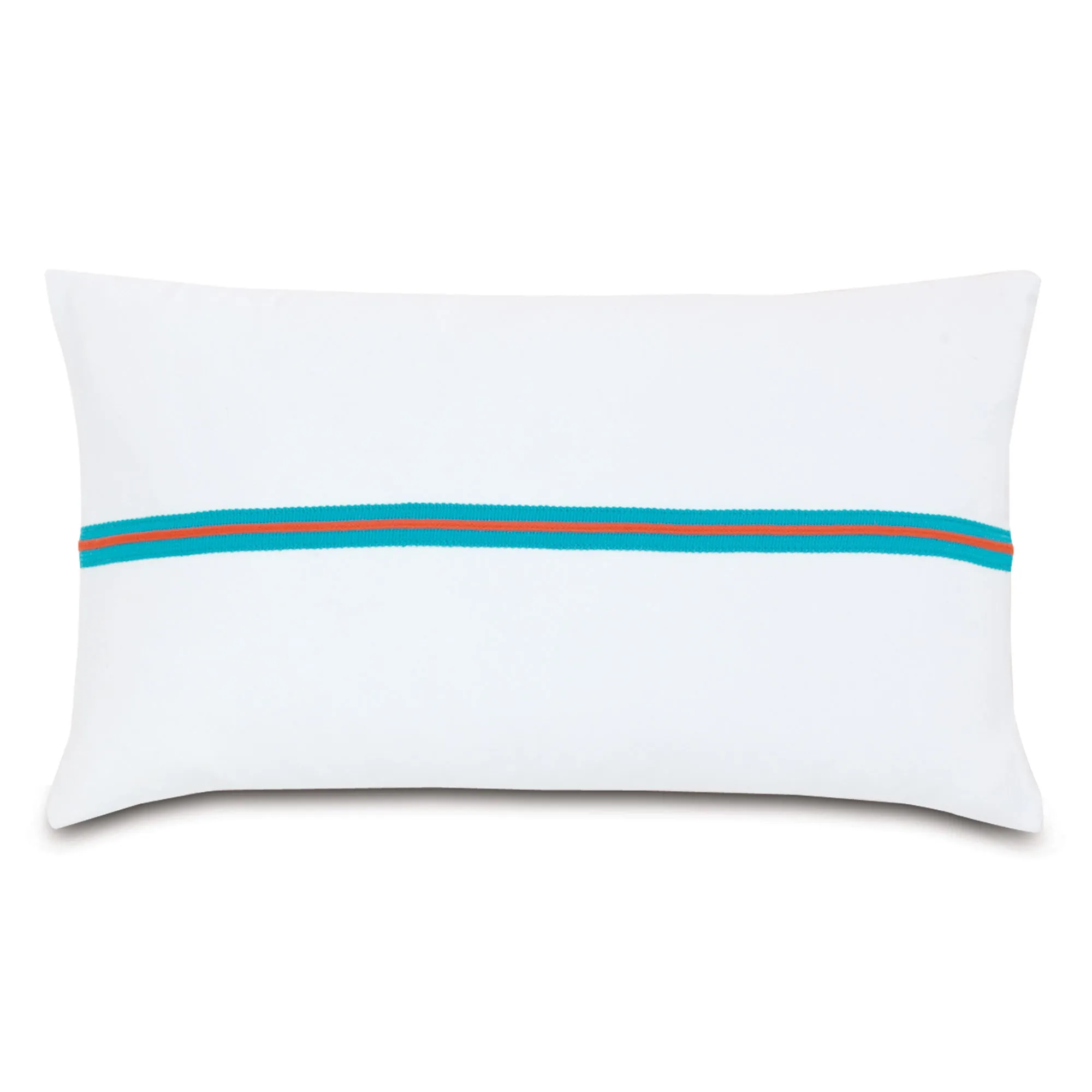 Poolside Plank Outdoor Lumbar Pillow Cover 13x22