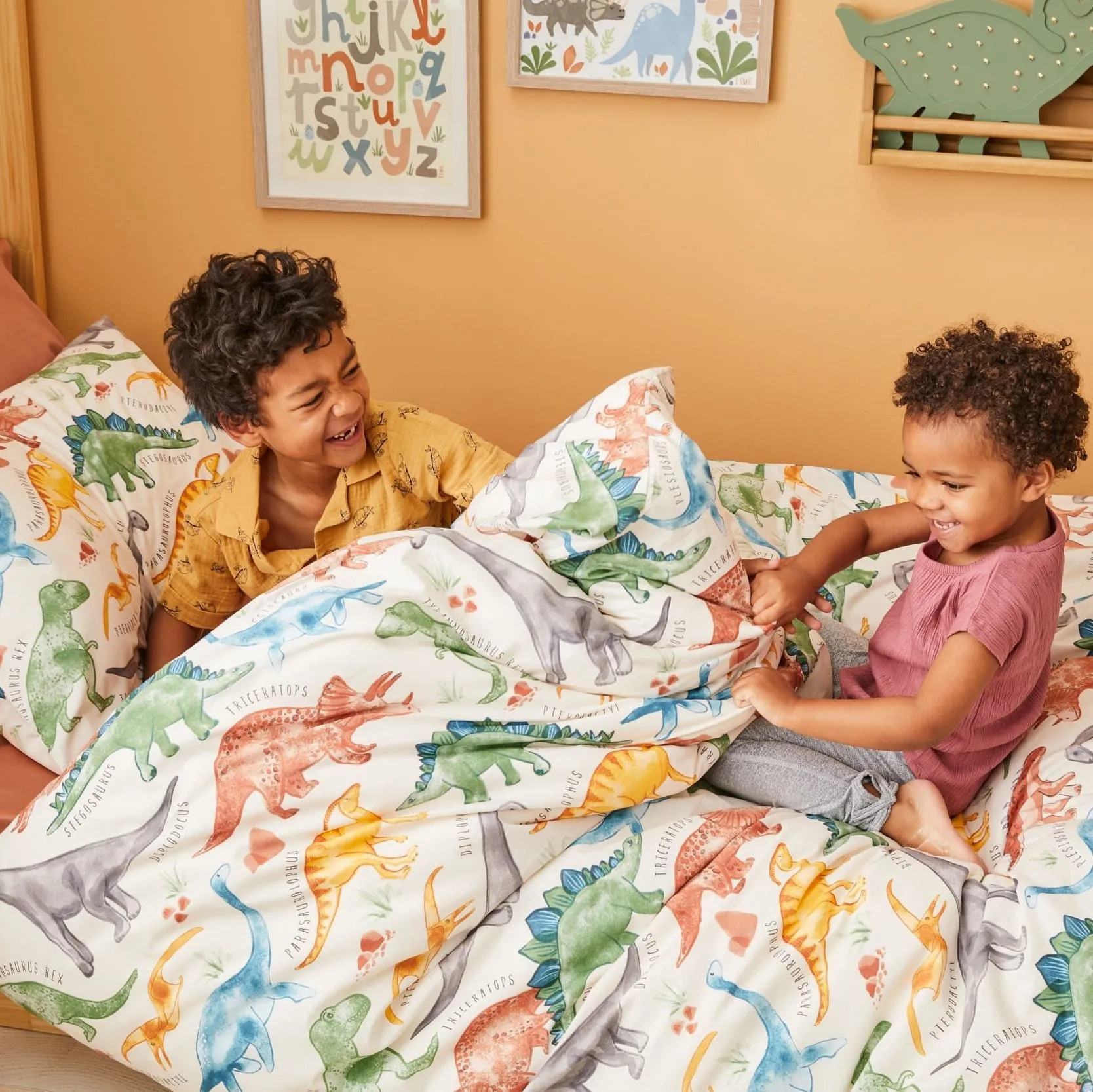 Prehistoric Quilt Cover Set by Jiggle & Giggle