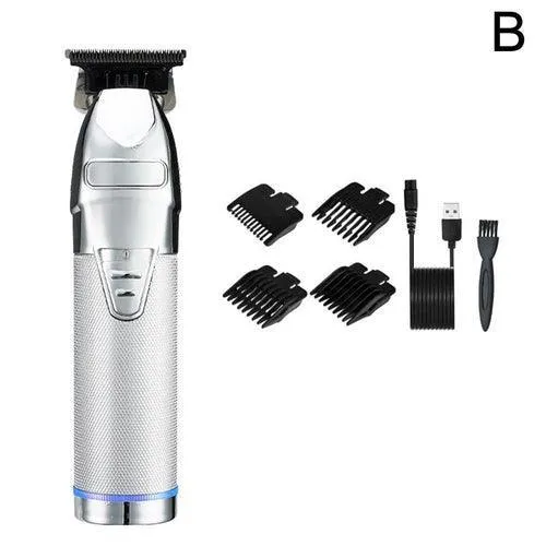 Professional Hair Trimmer Gold For Men Rechargeable Barber Cordless