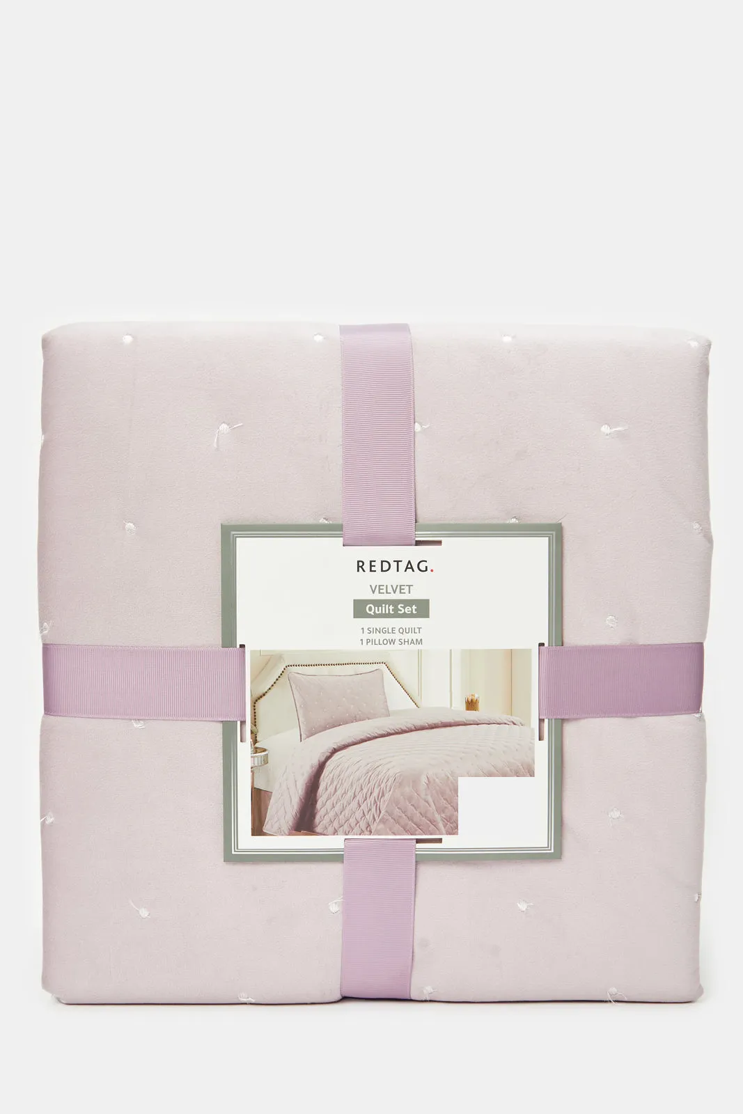 Purple Velvet 2 Piece Quilt (Single Size)