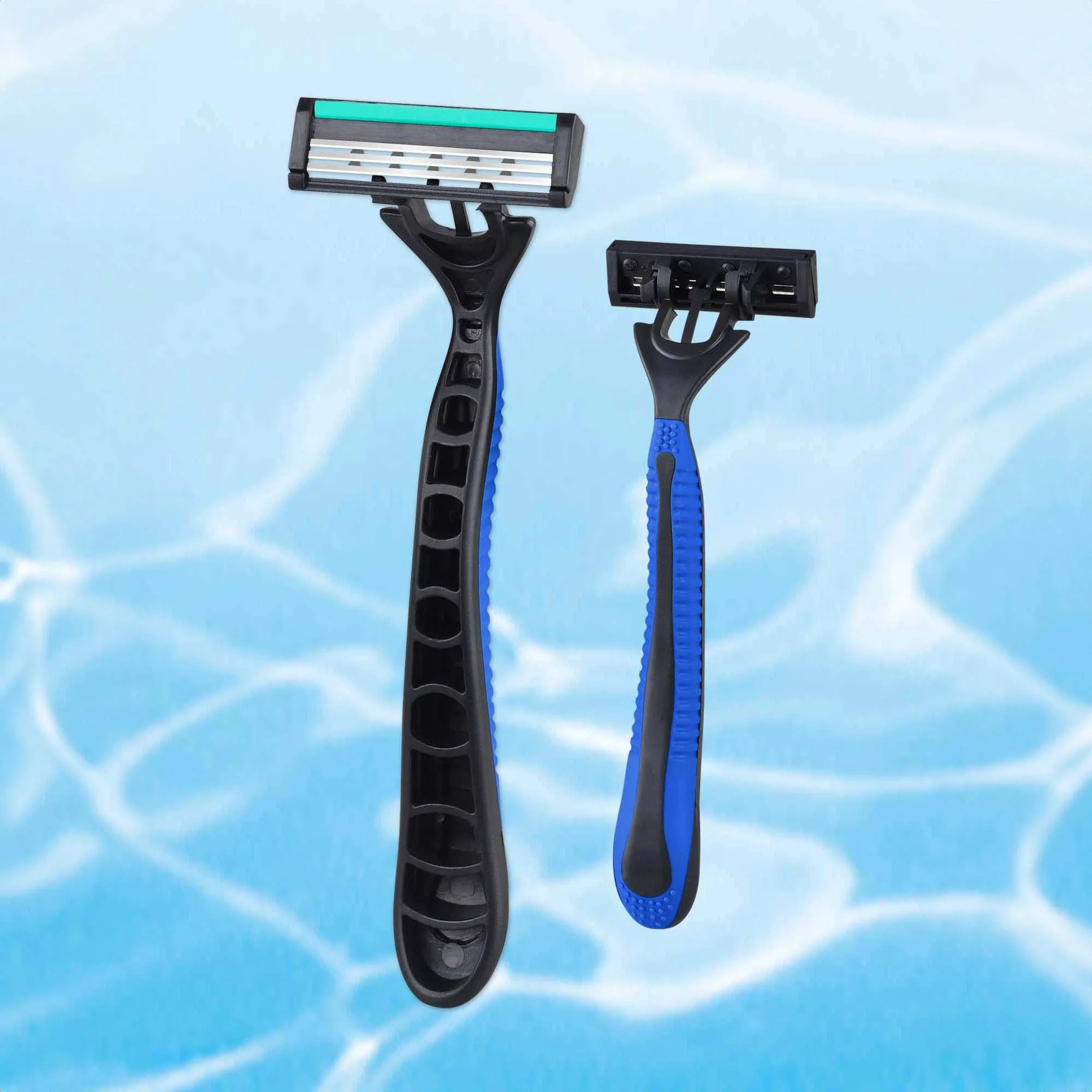 Pursonic Mario Lopez 6 Disposable Razors - 3 Blade Shaving Surface Technology