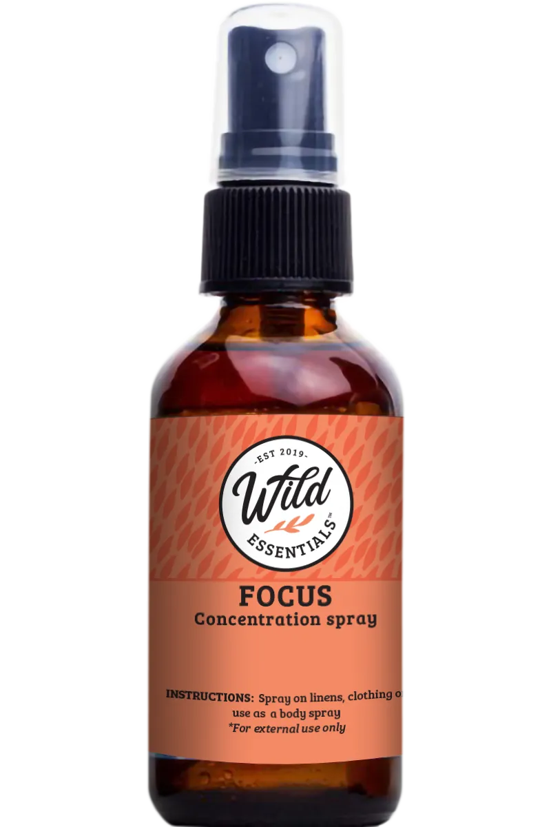 "Focus" concentration Body Spray - 2 oz./60ml