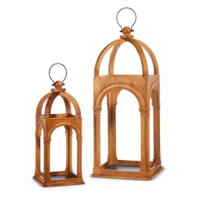 Raz Imports 2024 Terra Firma 24" Arch Lanterns, Set of 2