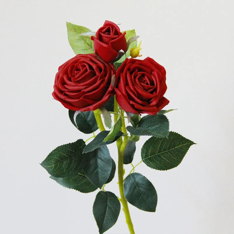 Red Roses Real Touch Spray Flowers