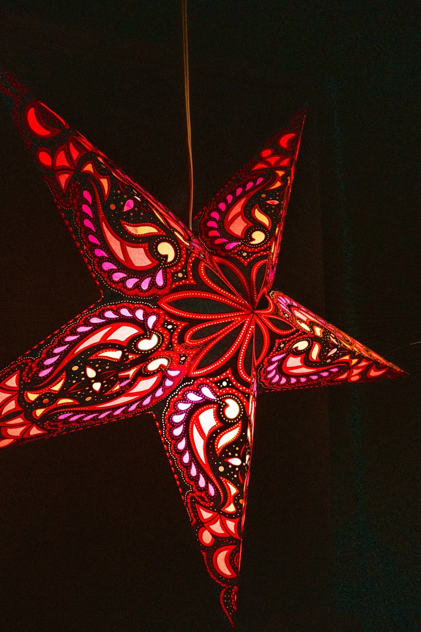 Red Star Paper Lanterns