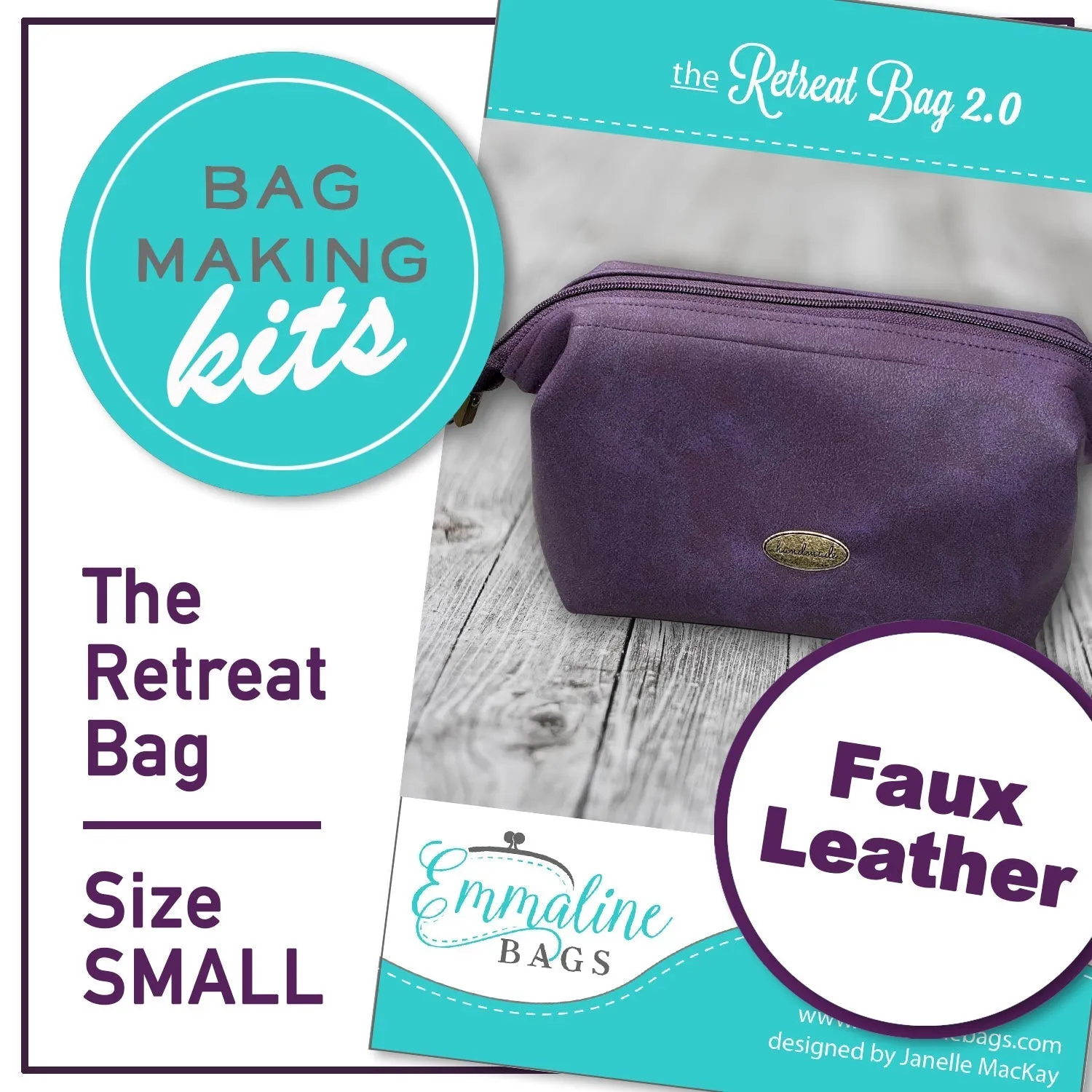 Retreat Bag Kit - SMALL - FAUX LEATHER!