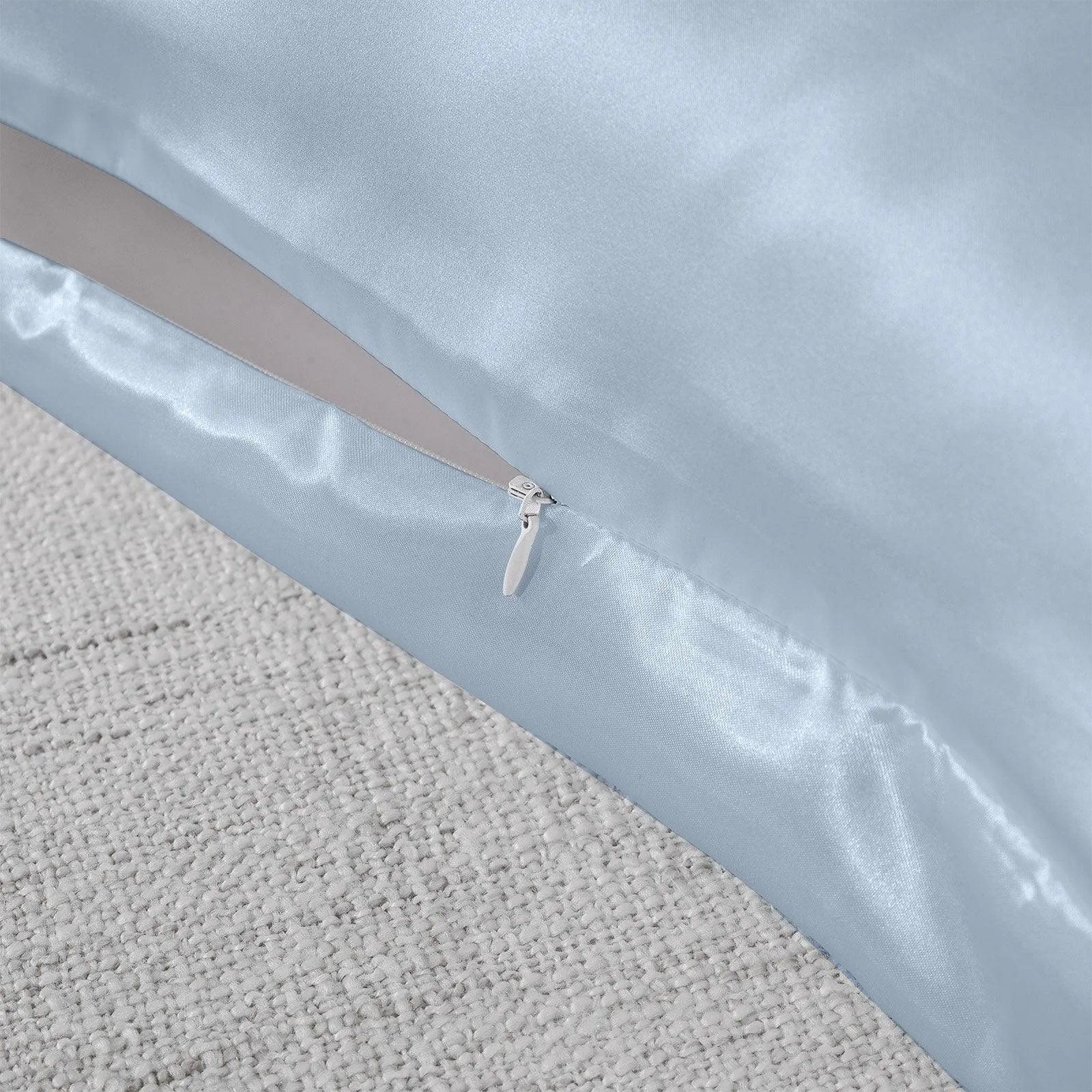 Royal Comfort Pure Silk Pillow Case 100% Mulberry Silk Hypoallergenic Pillowcase - Soft Blue