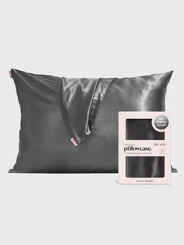 Satin Pillowcase: Charcoal