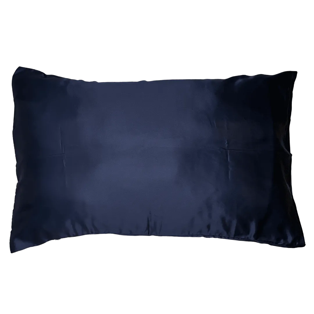 Satin Silk Standard Midnight Blue Pillowcase