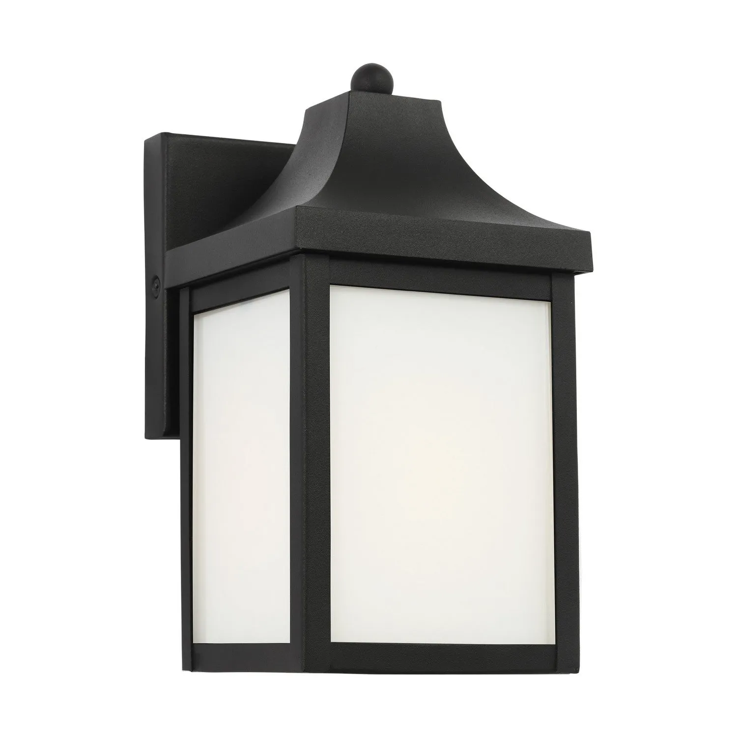 Saybrook 1-Light Outdoor Lantern in Textured Black