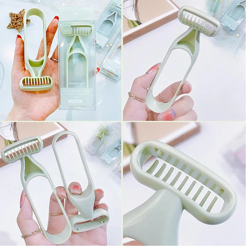 Set Of 4 Manual Hair Shaver For Woman F51-8-1437 Green