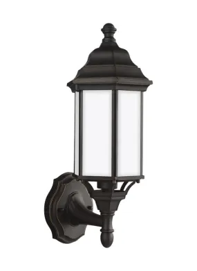 Sevier Collection - Small One Light Uplight Outdoor Wall Lantern | Finish: Antique Bronze - 8538751EN3-71