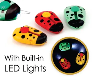 SEW EASY HAND TOOL - NEEDLE THREADER - LED LIGHTS - BEATLE SHAPE WITH LED LIGHT.