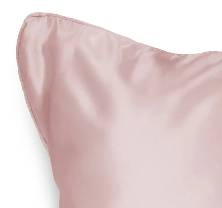 Silk Pillowcase and Eye Mask Set Soft Pink