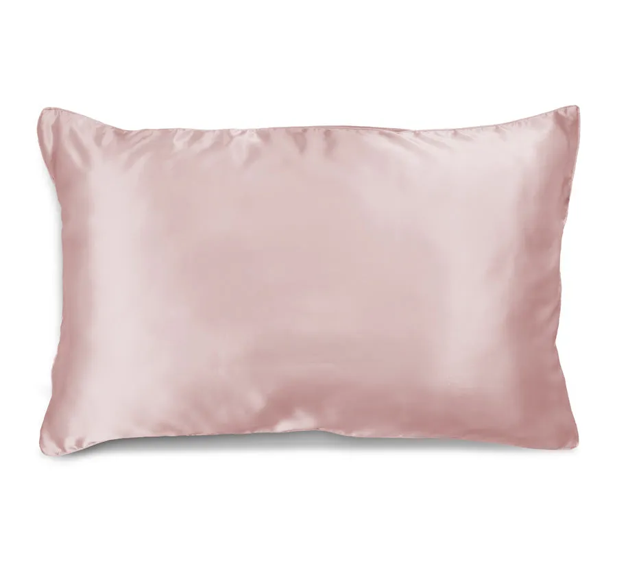 Silk Pillowcase and Eye Mask Set Soft Pink