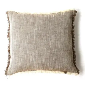 Slub Chambray Pillow Stone