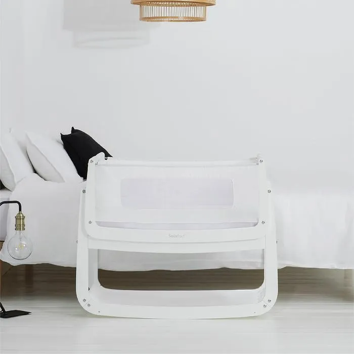 SnuzPod4 Bedside Crib Everything Bundle - White - Choose your sheet colour