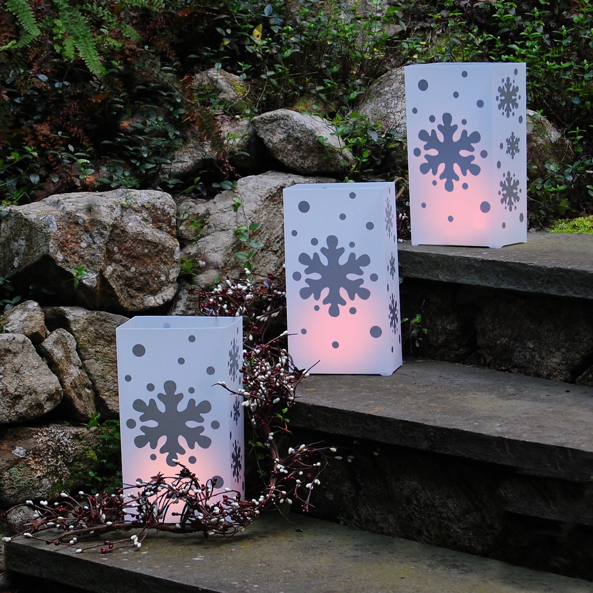 Solar Powered Luminaria Kit