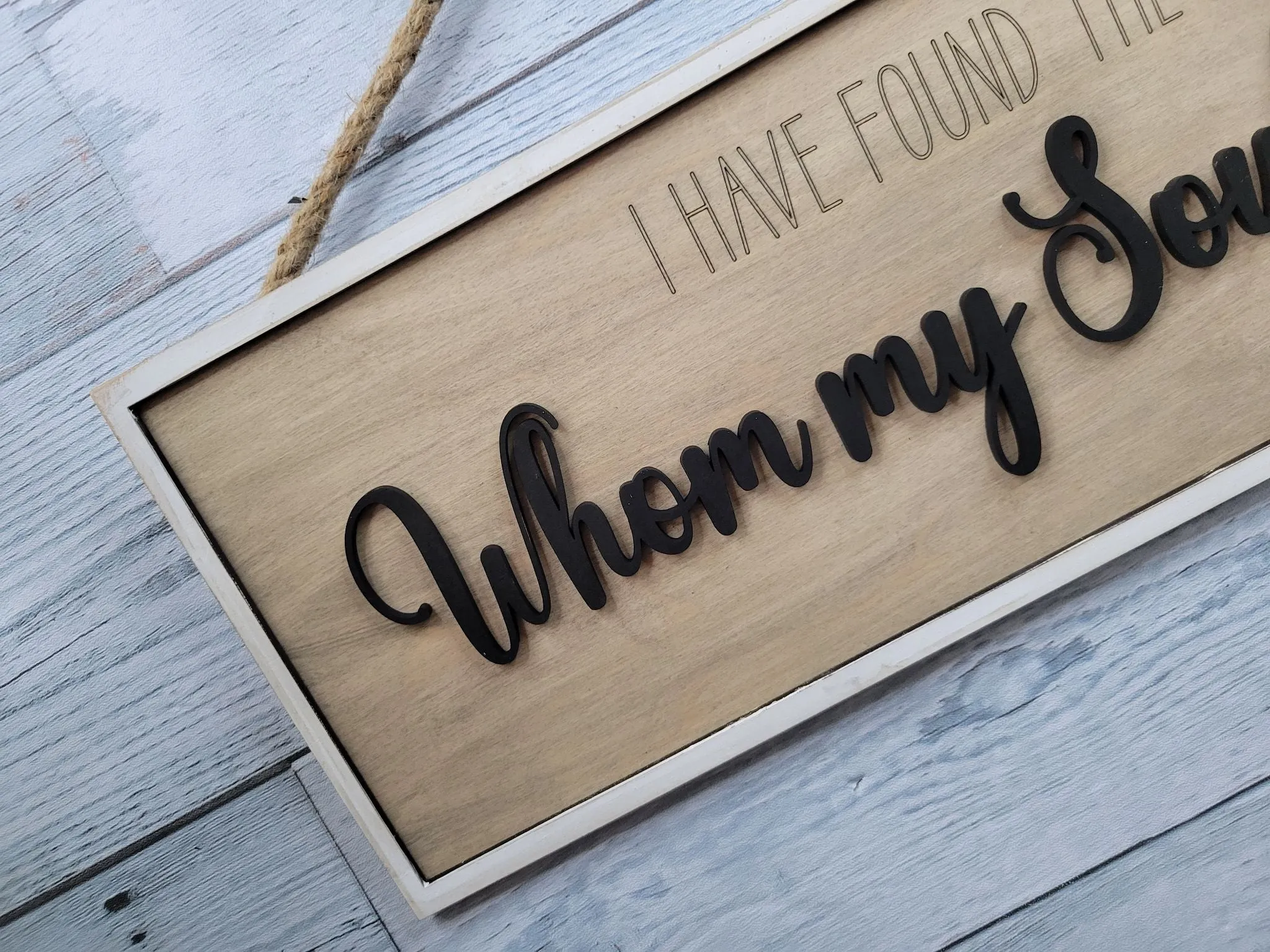 Song of Songs 3:4 Whom My Soul Loves SVG File Laser Ready Glowforge