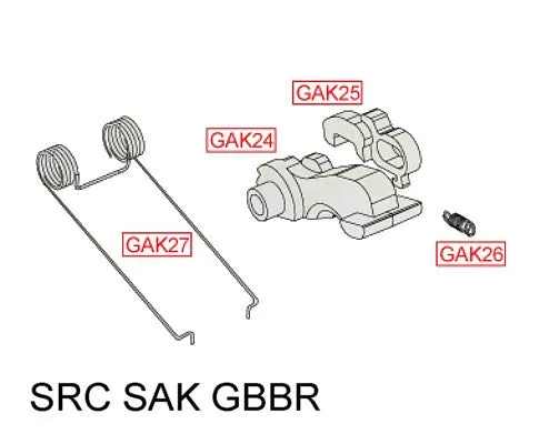 SRC GAK GBBR Hammer and Knocker Assembly