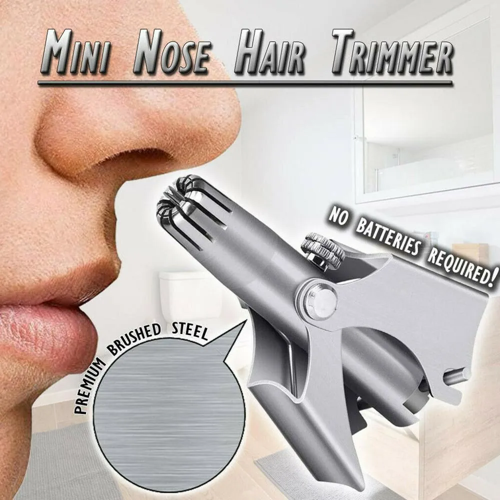 Stainless Steel Manual Nose Trimmer For Shaving Nose Ear Hair Trimmer Shaver Face Care For Man Washable Device