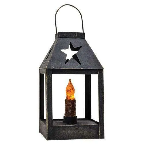 Star Iron Lantern w/ Taper