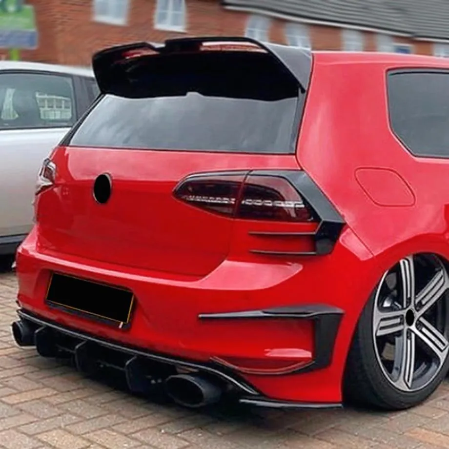 Suitable To Fit - VW Golf 7 / 7.5 Gloss Black Razor Style Tail light Trim