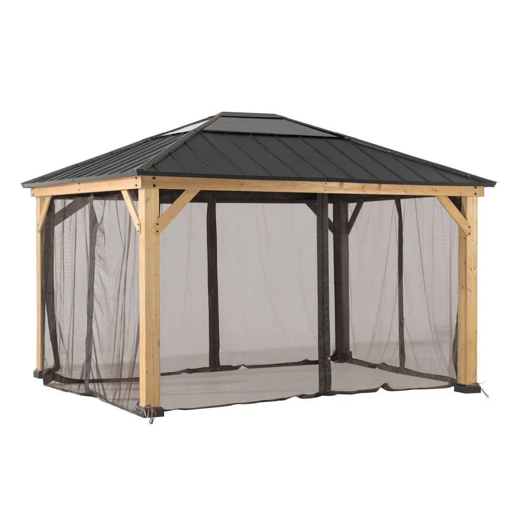 SUNJOY Replacement Mosquito Netting for 11 ft. ×13 ft. Wood-Framed Gazebos