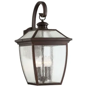 Sunnybrook 23 in. 4 Lights Outdoor Wall Lantern Bronze Finish