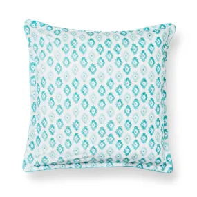 Taraji Teal European Pillowcase by Logan and Mason