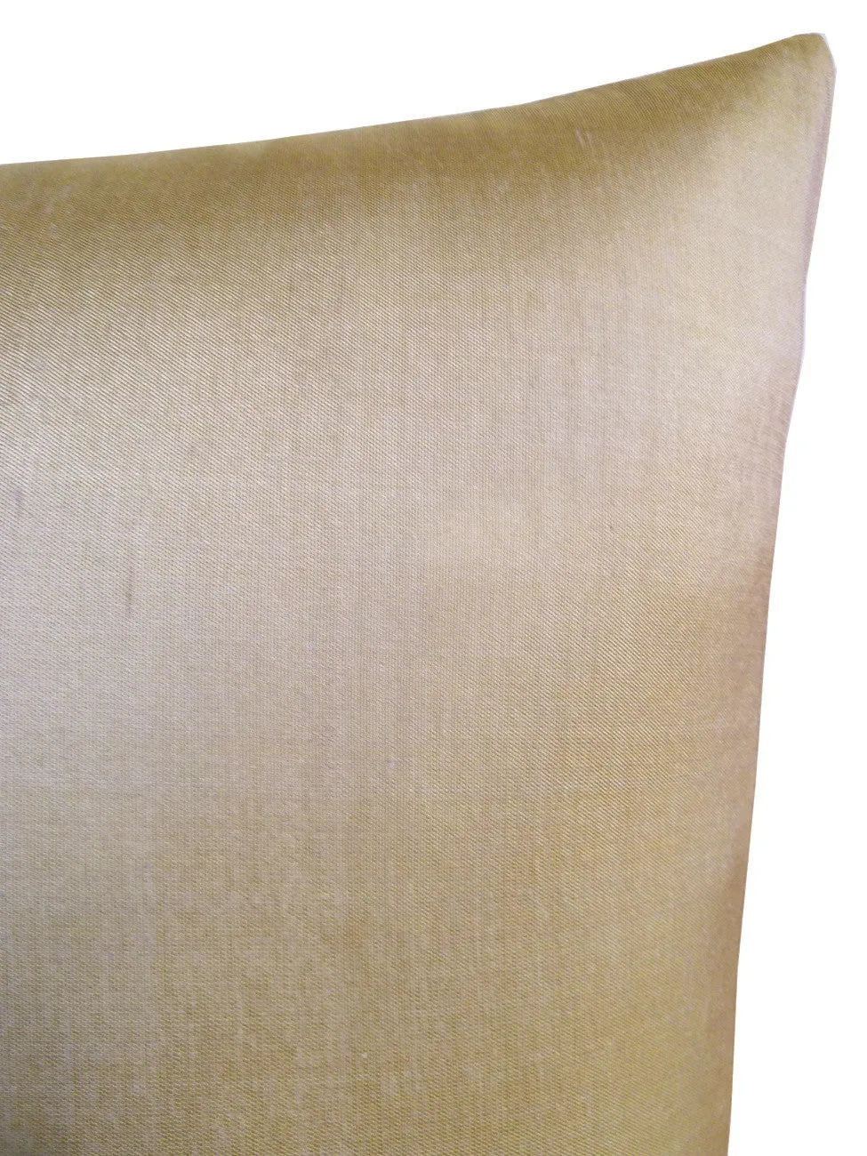 Thai Silk Solid Pillow Pale Gold