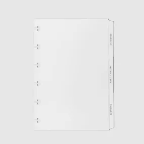 The Essentials Side Tab Planner Dividers | Low Profile | Matte