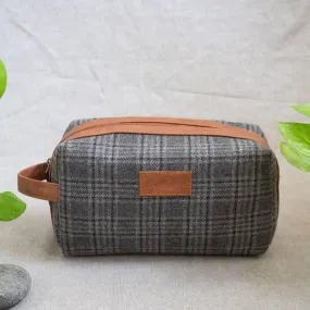 Tweed DOPP Kit for Men (Mink Grey Twill)