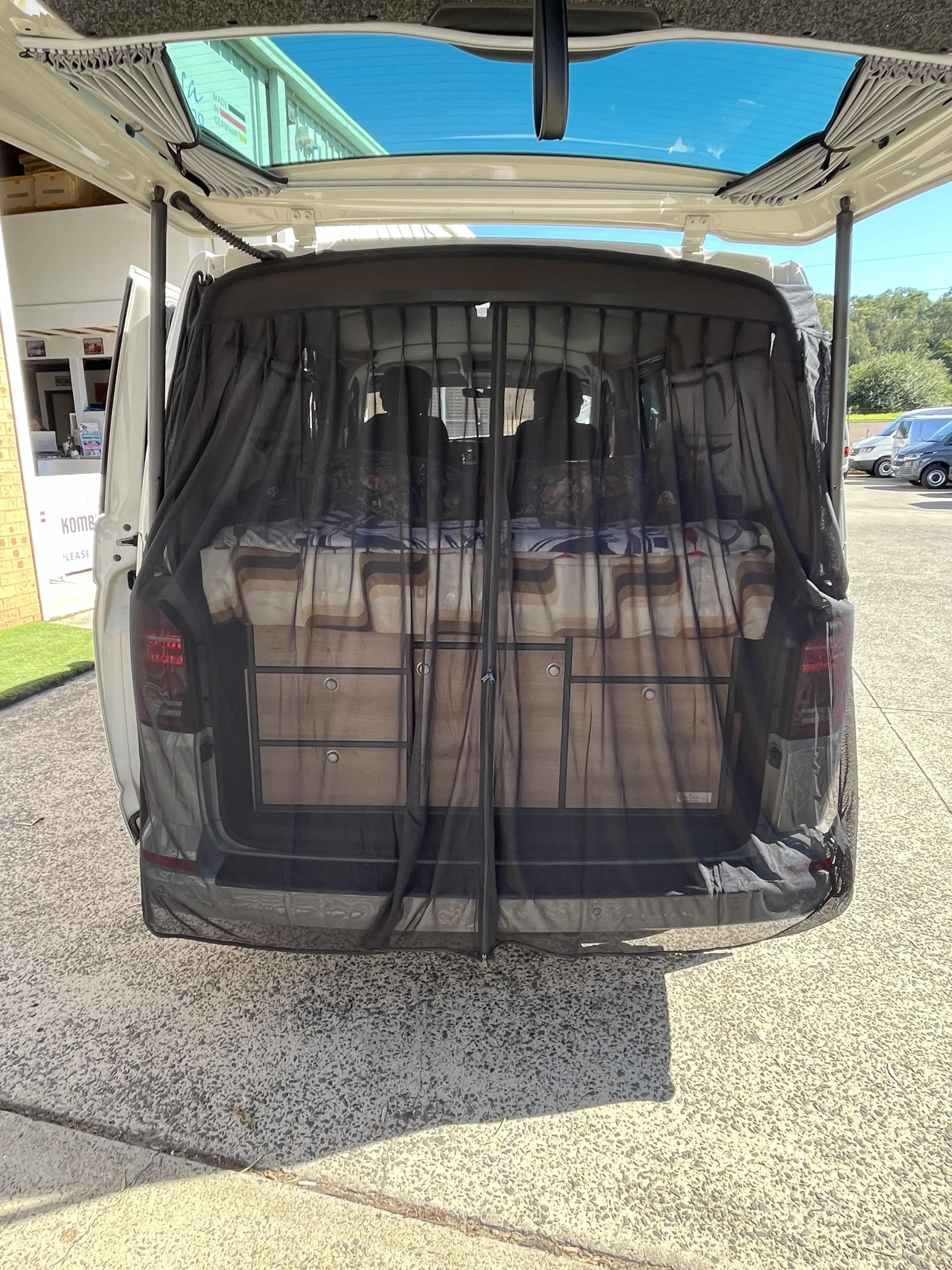 Universal Magnetic Rear Door Van Fly Screen - Standard Size