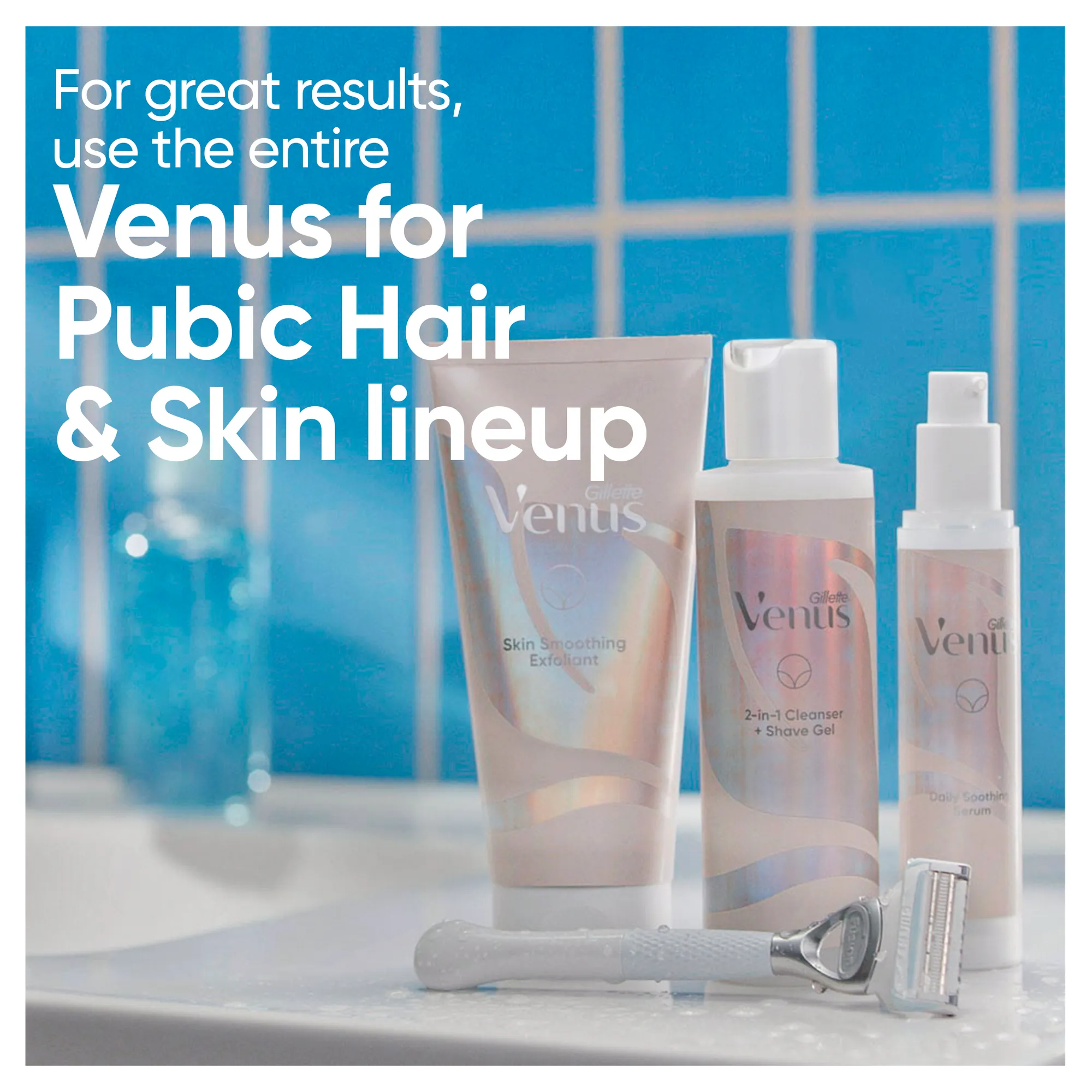 Venus For Pubic Hair & Skin Razor