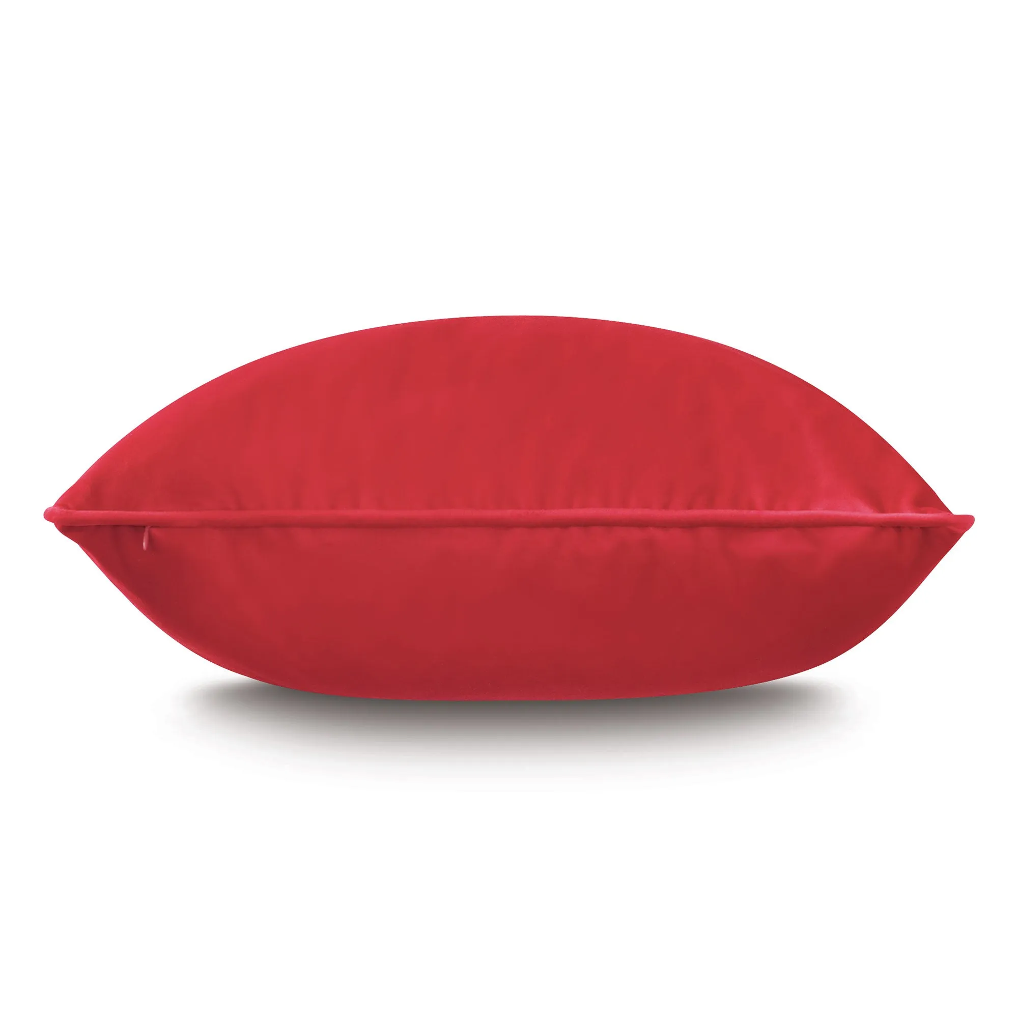 Vesper Velvet Throw Pillow Cover 20x20 in Red