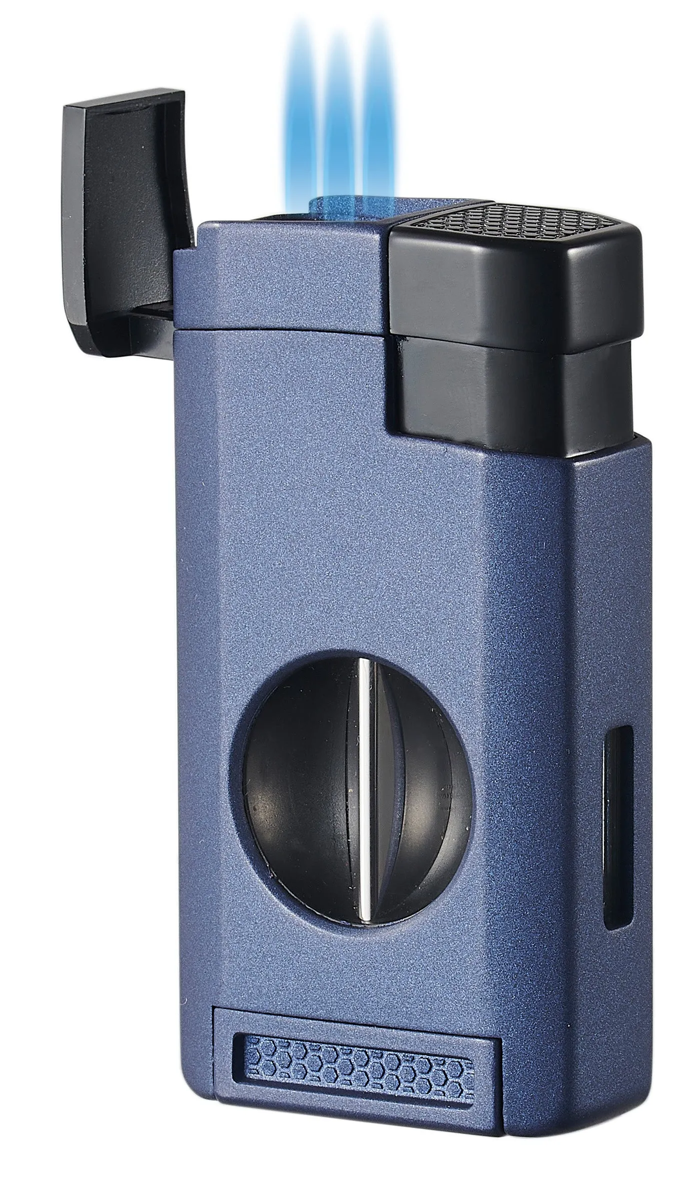 Visol Kamet V Cutter Blue Triple Torch Cigar Lighter