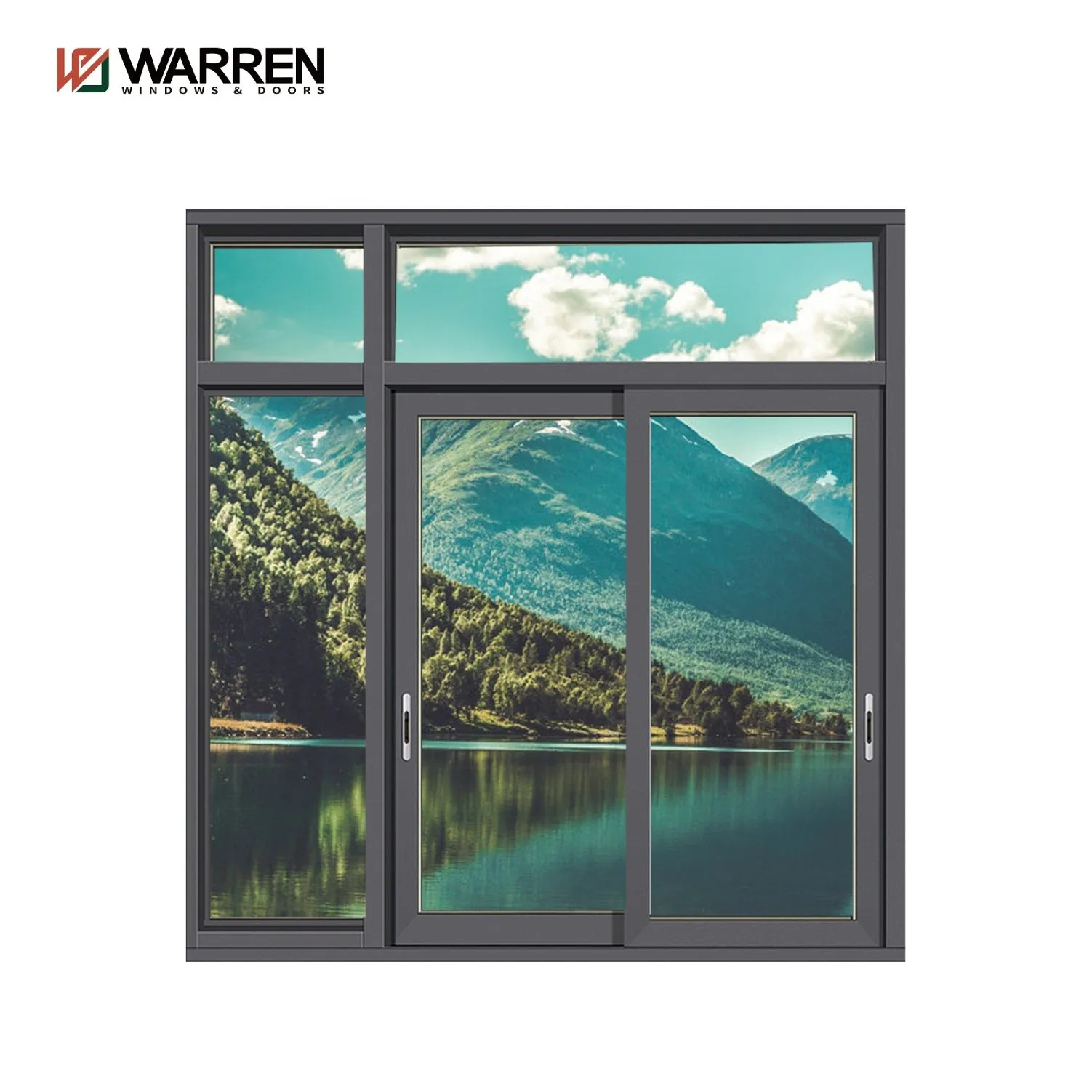 Warren 32x48 window competitive price white aluminum sliding window design with mosquito net