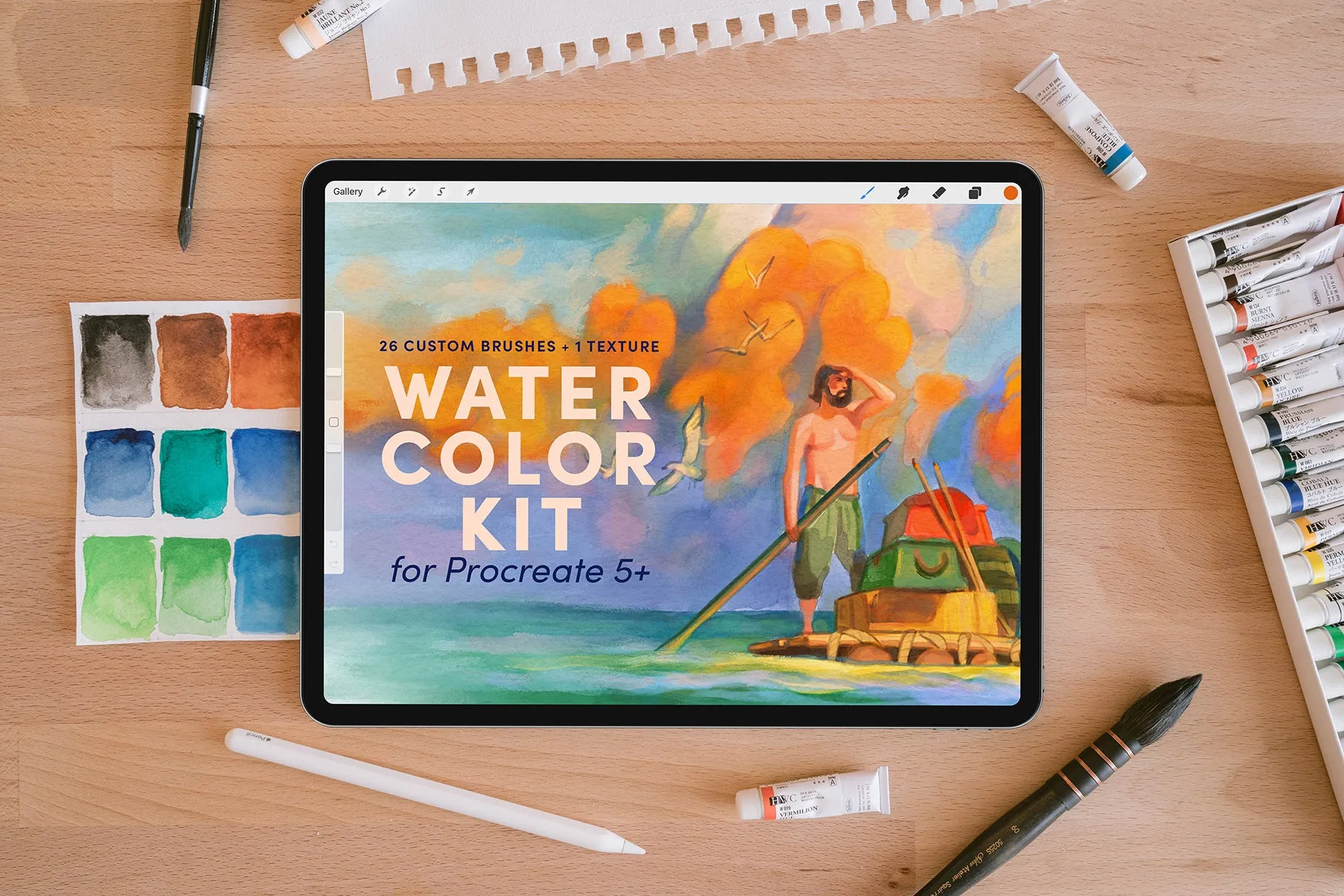 Watercolor Kit – Procreate Brushes